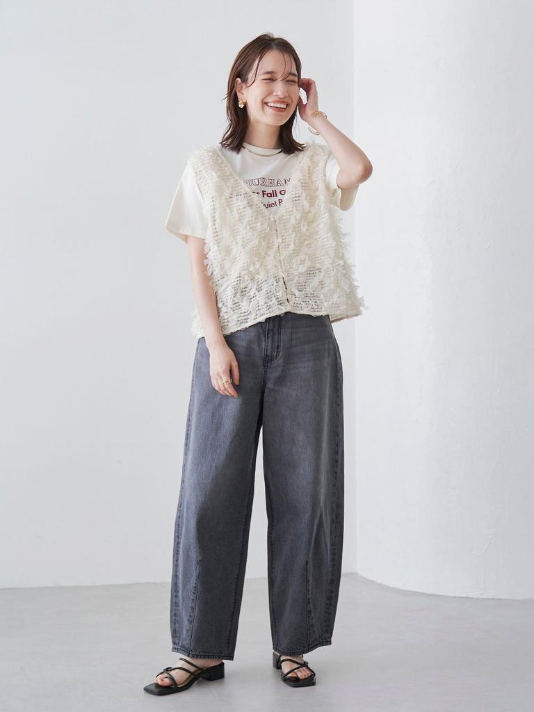 Cohen Trendy & Figure-Covering Curve Denim Pants, Fits All Skeletons, 76406480341, 1950 DK.GRAY (19), Size M