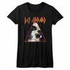 Def Leppard Nobghyst Schwarz Junior Damen T-Shirt