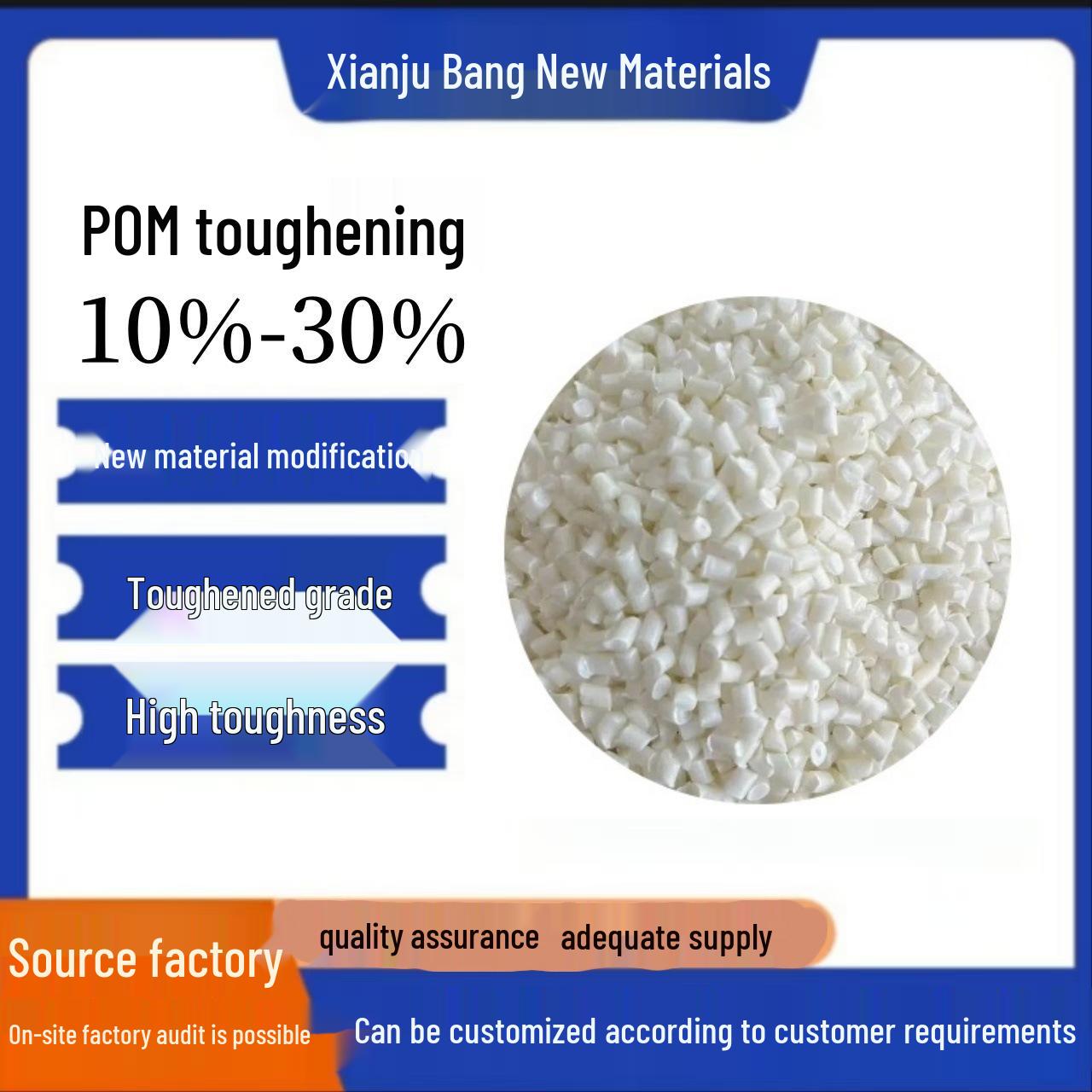 POM Enhanced with New Material: High Impact, Toughness, Fatigue & Wear Resistance, High Gloss Finish.