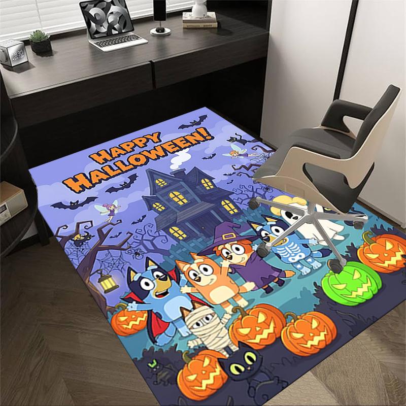 

1pc Halloween Happy Carpet Anti Slip Polyester Floor Mat for office,Bedroom 60cm by 90cm