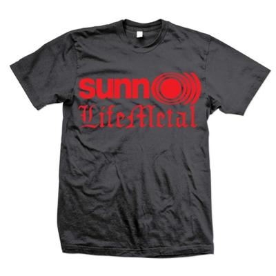 Herren Sunn O))) Life Metal Logo T-Shirt Slim Fit T-Shirt Schwarz