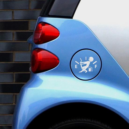 Vytáhněte ukazatel palivové nádrže Legrační reflexní nálepka na karoserii automobilu Dekor
