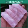 Elegant Pink Natural Rock Rose Quartz Crystal Point Healing Stone Obelisk Wand For Natural Health
