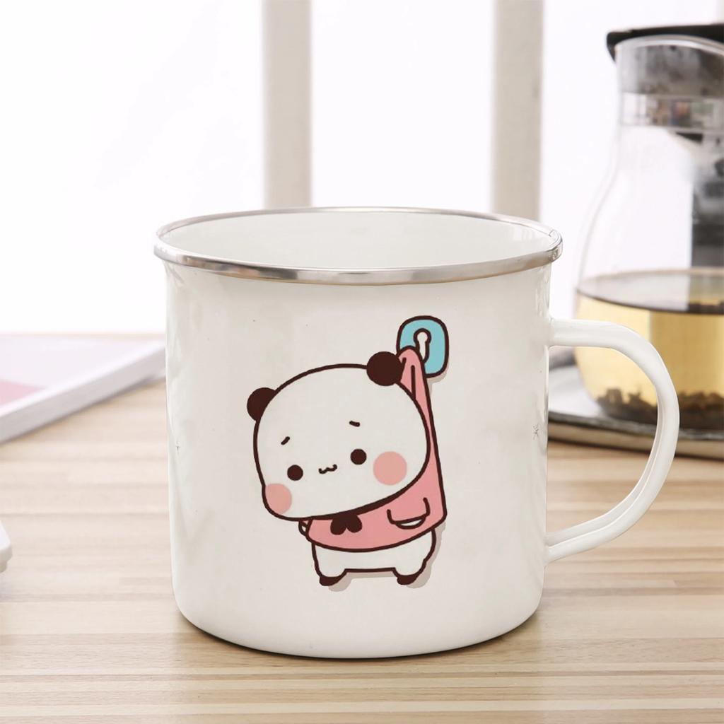 Funny Mugs Coffee Cups Cartoon Milk Mocha Bear Boob and Doodle Enamel Cup Mug Mug for Tea Drinkware Personalized Beer Travel Bar