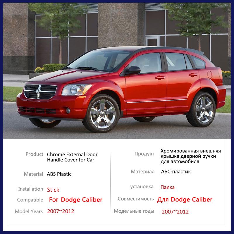 Für Dodge Caliber 2007 2008 2009 2010 2011 2012 Glänzend Schwarz Intelligente Türgriffabdeckung Styling-Aufkleber Auto-Schutzzubehör