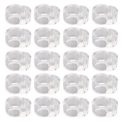 20pcs Door Handle Buffer PVC Anticollision Transparent Doorknob Bumper for Bedroom