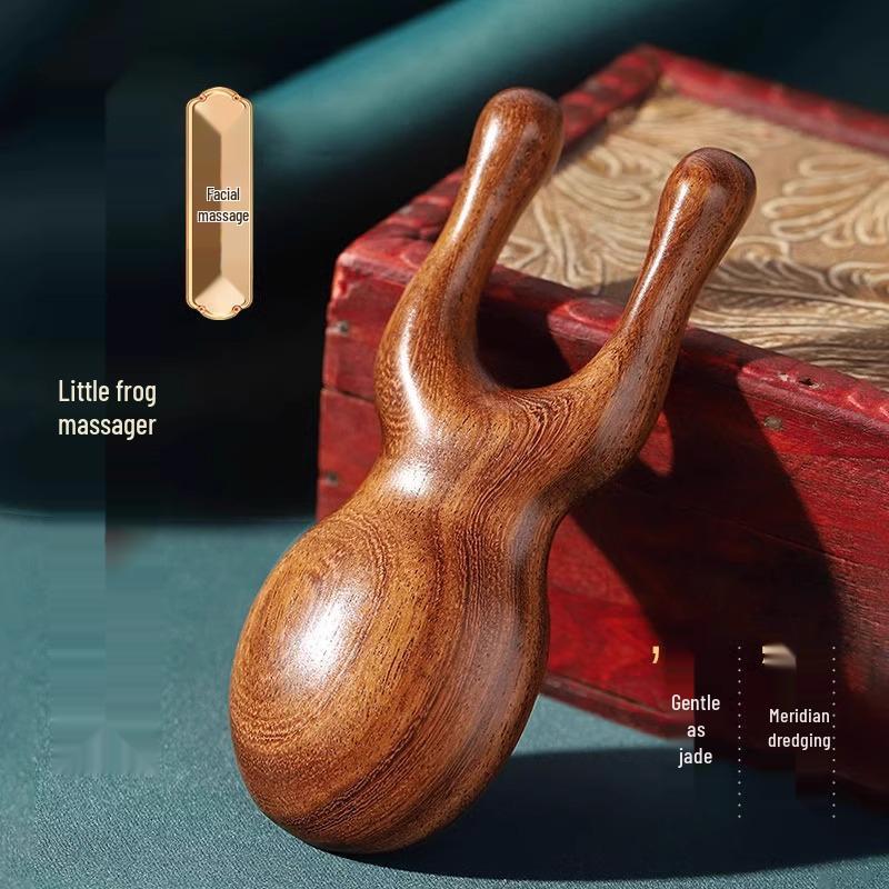 4-in-1 Sandalwood Comb: Head, Face, Eye, Scalp Massage & Gua Sha Therapy