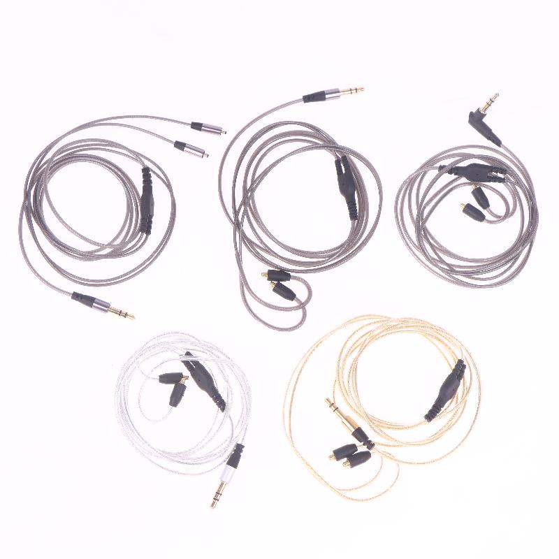 Mmcx To 3.5Mm Sound Jack Headphone Cable Replacement 120Cm Length For Se215/315/535/846/Ue900/Dc/Vjjb/N1