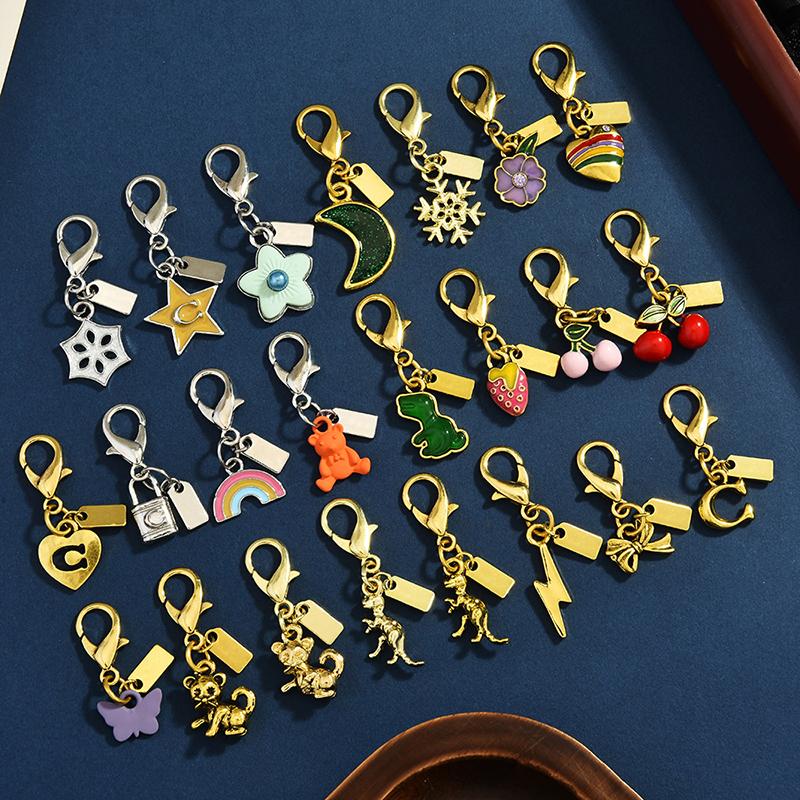 Exquisite Cherry Butterfly Keychains For Women Bag Pendant Car Keyring Creative  Backpack Decoration Accessories Gifts