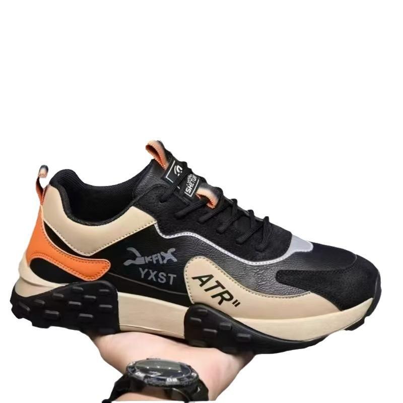 Men's Shoes Spring Sports Shoes Trend Versatile Outdoor Casual Trendy Shoes Platform Breathable Running Shoes