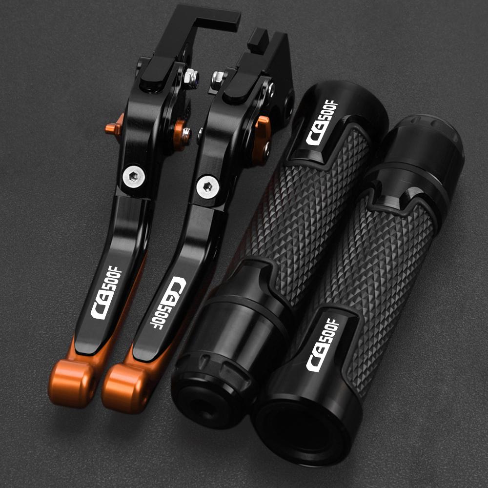 Motorcycle Aluminum Adjustable Brake Clutch Levers Handlebar Grips FOR HONDA CB500F CB 500F 500 F 2013 2014 2015 2016 2017