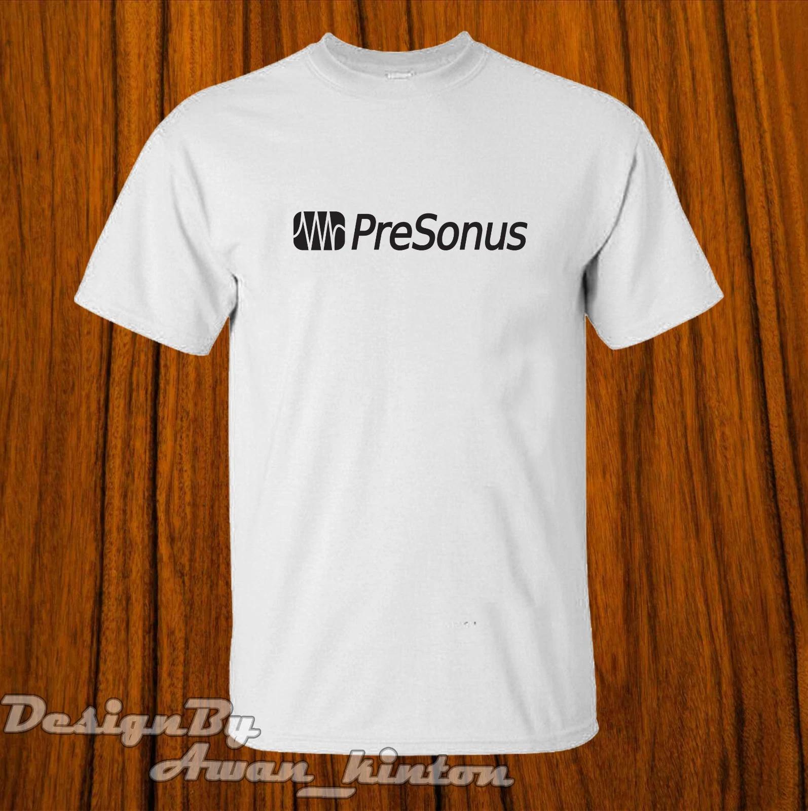 Men s and Women s T-shirts Cotton Presonus Mixer Audio Funny Logo TSHIRT Made In USA L