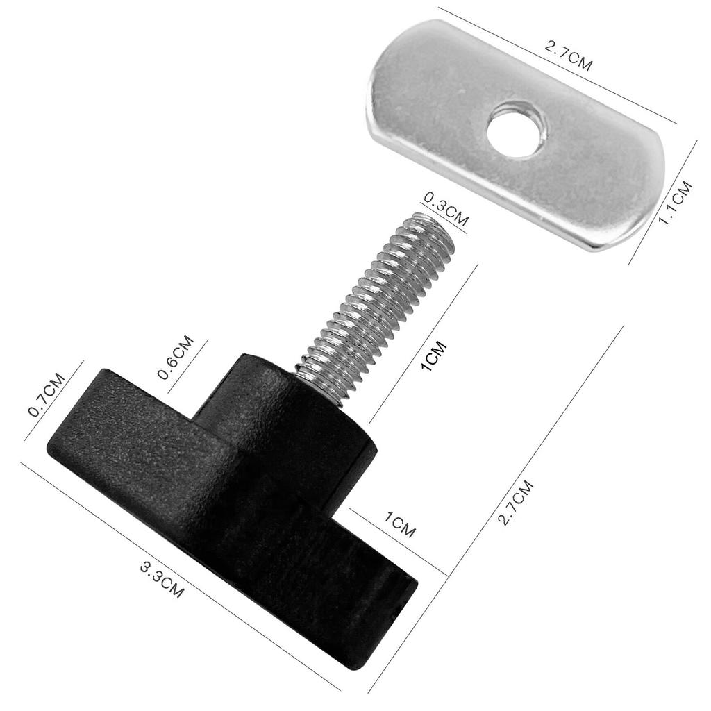 6 Set Kayak Screws Nuts Replacement Kit Canoe Track System Mounting Hardware Accessories for Boats