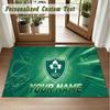 Crystal Velvet Square Rug Custom NameIreland Rugby Pattern Non Slip Home Floor Decor Rug