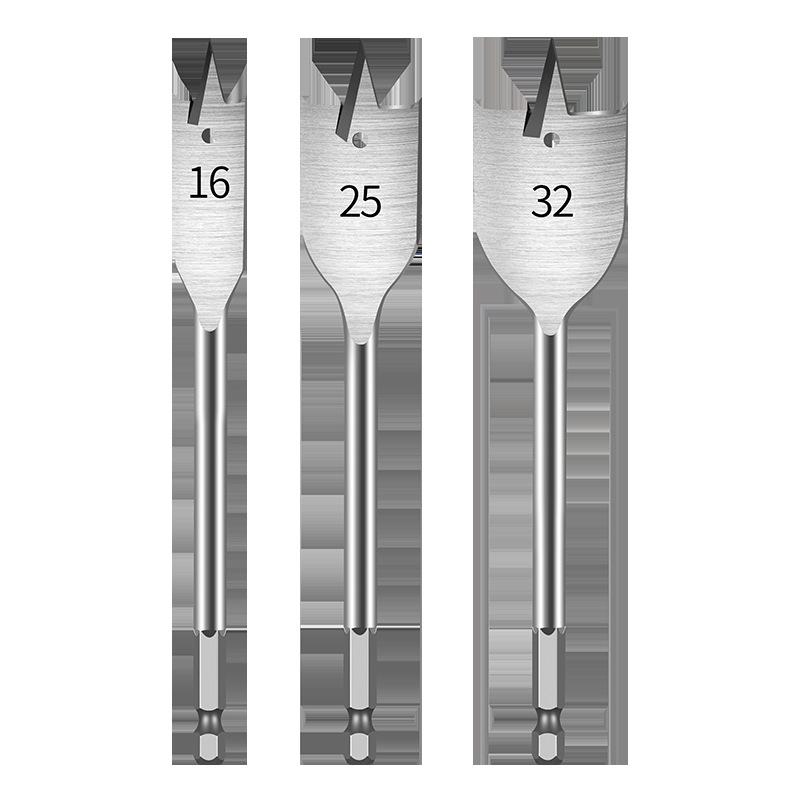 Tiangong Woodworking Flat Drill Set: Triple-Point Hole Opener for Electric Tools