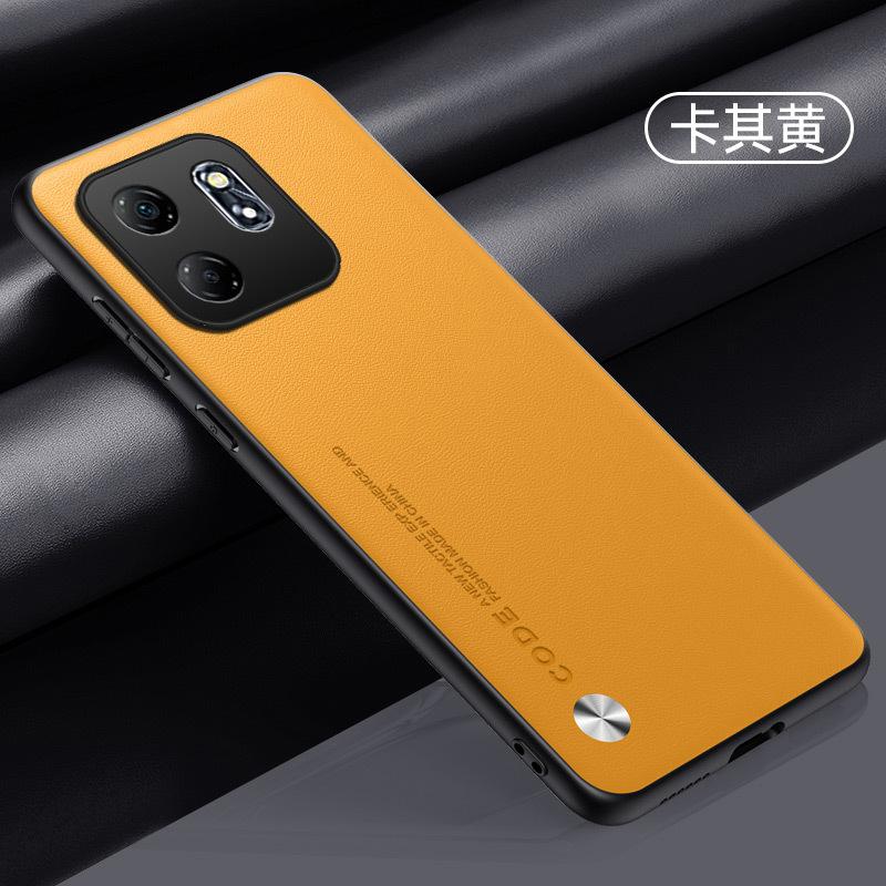 Applicable to Transsion Infinix HOT60Pro plain leather mobile phone case note50Pro anti-drop protective case
