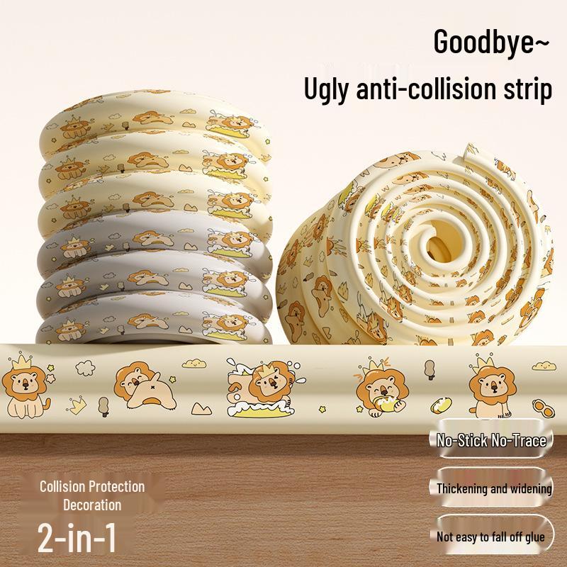 Non-adhesive Thickened Anti-collision Strip for Infants and Kindergarten Furniture Corners