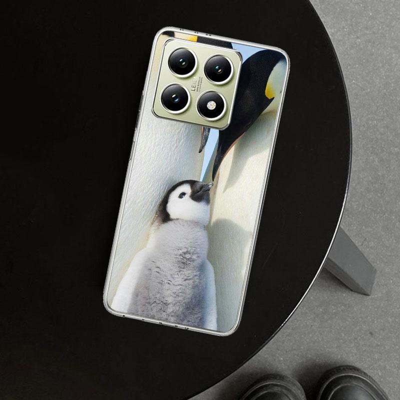 Penguins Love At The North Pole Phone Case Cover for Xiaomi Redmi Note 15 14 13 12 11 Pro Plus 14S 12S 11S 11T 11E 10S 10 Custom