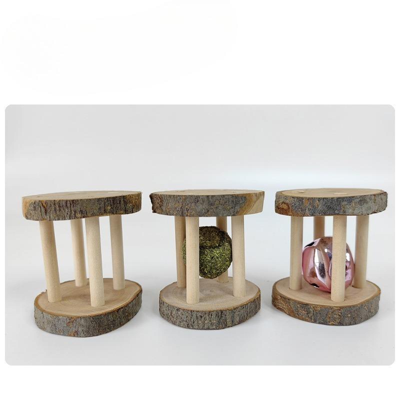 Hamster Toys, Golden Thread Bear, Rabbit Teething Supplies, Apple Wood, Grass Ball, Bell Roller, Hamster Landscaping, Gnawing Bells