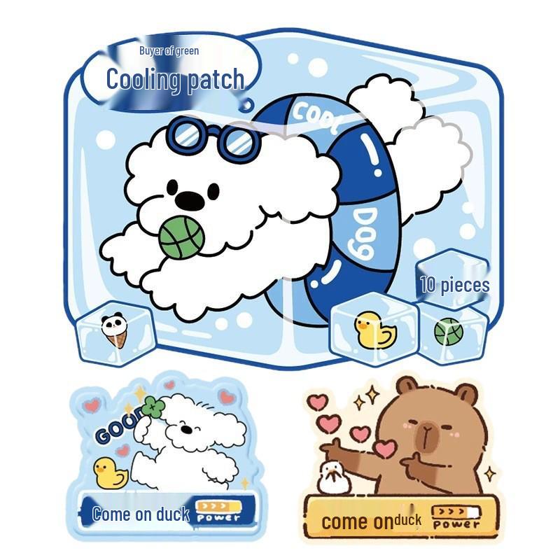 Newcomer Exclusive: 10 Cartoon Cooling Patches for Heat Relief, Free Shipping