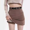 Suit-Style Skirt for Women, Popular Spring and Autumn Style, High-Waisted, Slim-Fit, Fashionable A-Line Skirt, Flattering and Hip-Hugging Short Skirt