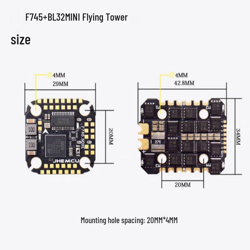Jinhang F745 Flight Controller for FPV Drones