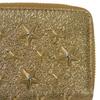 Used 10066 Nelly Coin Purse 7943 Card Case Compartment Zip Around Star Studs Gold Unisex from Japan AUTHENTIC