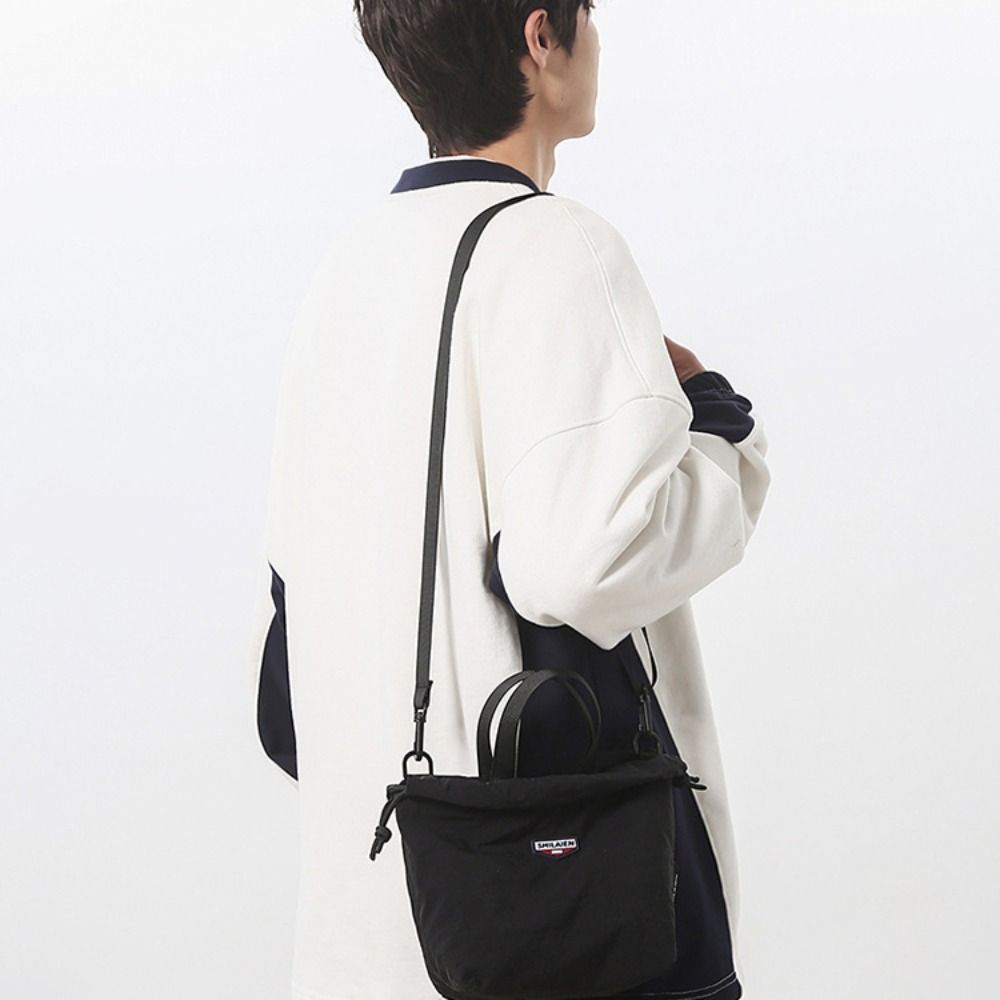 Portable Men Crossbody Bag Harajuku Mobile Phone Pack New Trend Nylon Shoulder Bag  Unisex