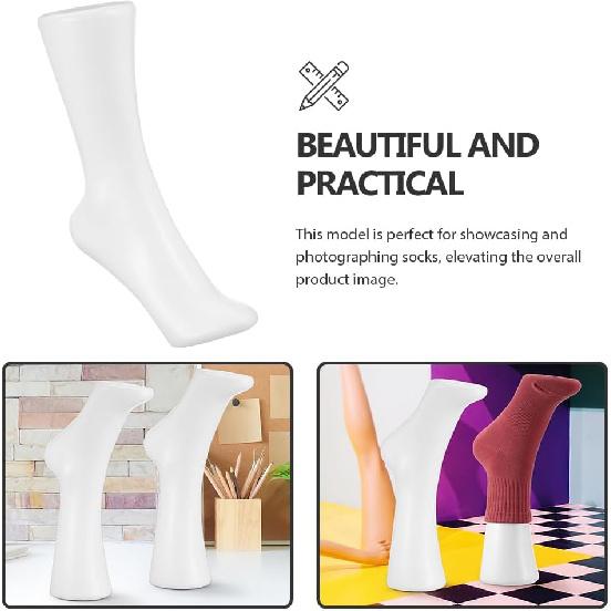 Gatuida Fake Feet Model: Foot Mannequin Leg Foot Sock Display Mold Foot Model Stand Jewelry Mannequin Display for Home Shop Feet Mannequin