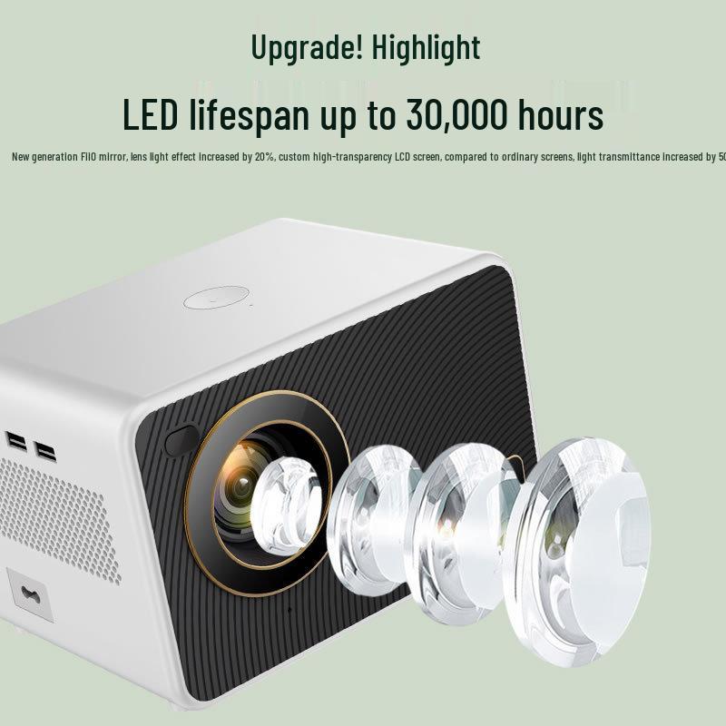 2026 Portable Ultra HD Smart Home Theater Projector with Voice Control