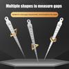 Multi-size Stainless Steel Hole Measuring Tool Taper Gauge Feeler Inner Diameter Ruler Measuring Probes Aperture Measurement