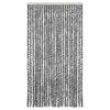 VidaXL Fliegenvorhang Grau, Schwarz und Weiß 100x220 cm Chenille
