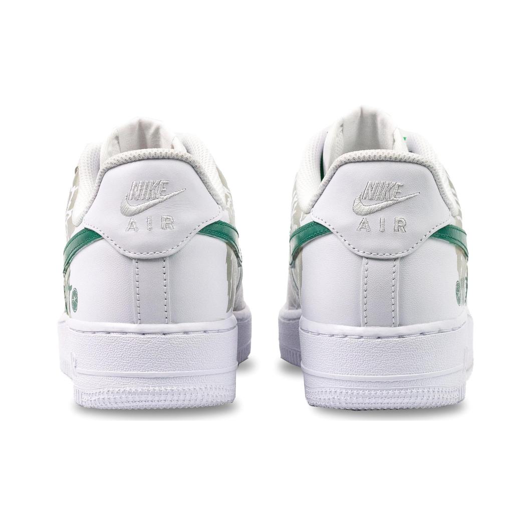 Nike Air Force 1 Lemon Summer Hovězí Kůže Odolné proti oděru Rovnováha Nízké Skateboardové boty Pánské Bílá Zelená CW2288-111(Tým144-)