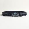 Gürtel Herren Schädelgürtel Punk Snap Hosen Gürtel Damen