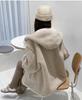 2024 Petite Women's Casual Hooded Lambswool Cardigan Jacket - Autumn Winter Arrival