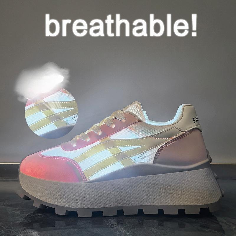 Korean New Dad Shoes for Women In Summer Student Sports and Leisure Mesh Breathable and Enhancing Height