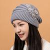 Stretch Warm Knitted Hat Thick Knit Knit Slouchy Beanie Comfy Fleece Beanie  Autumn Winter