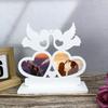 Elegant Heart Bird Picture Frame Silicone Moulds Resin Crafting Moulds Craft Project Molds Silicone Texture for Crafting