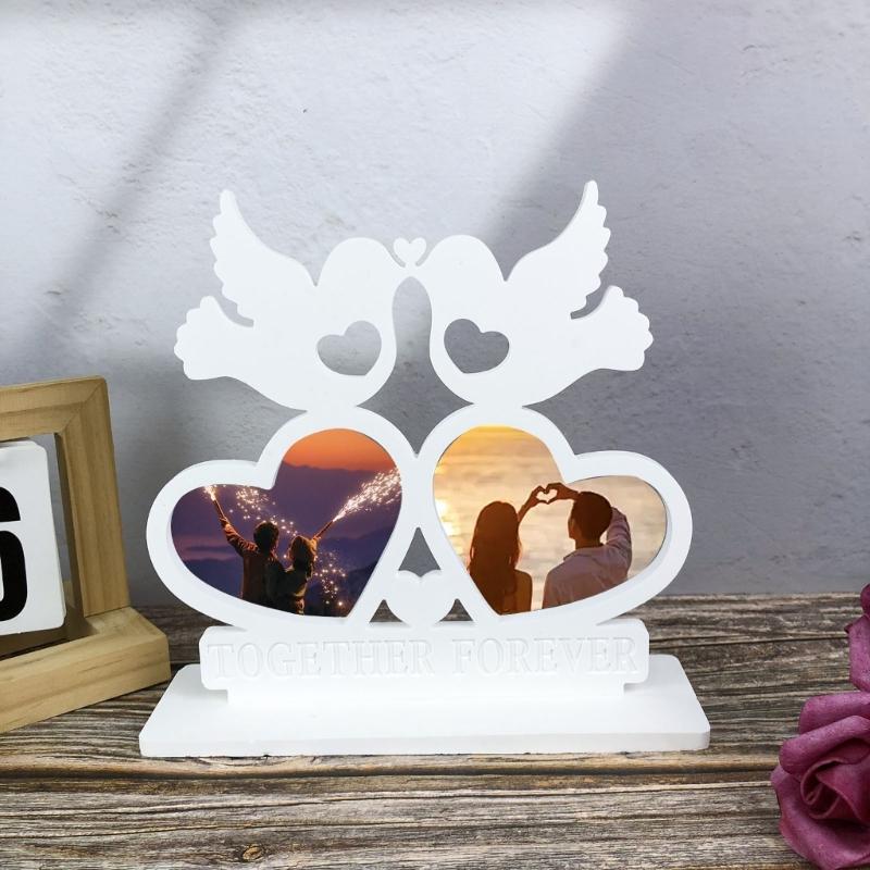 Elegant Heart Bird Picture Frame Silicone Moulds Resin Crafting Moulds Craft Project Molds Silicone Texture for Crafting