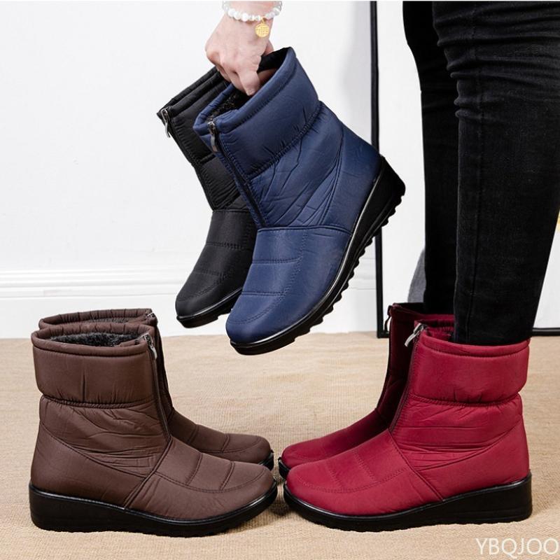 Winter Warm Thick Plus Size Women's Snow Boots Women's Waterproof Simple Comfortable Non Slip Daily Casual Versatile Shoes