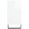 Sideboard High Gloss White 57 x 35 x 70 cm Engineered Wood