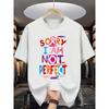 European Size Summer Men'S Fashion Short-Sleeve T-Shirt with Letter Pattern Print