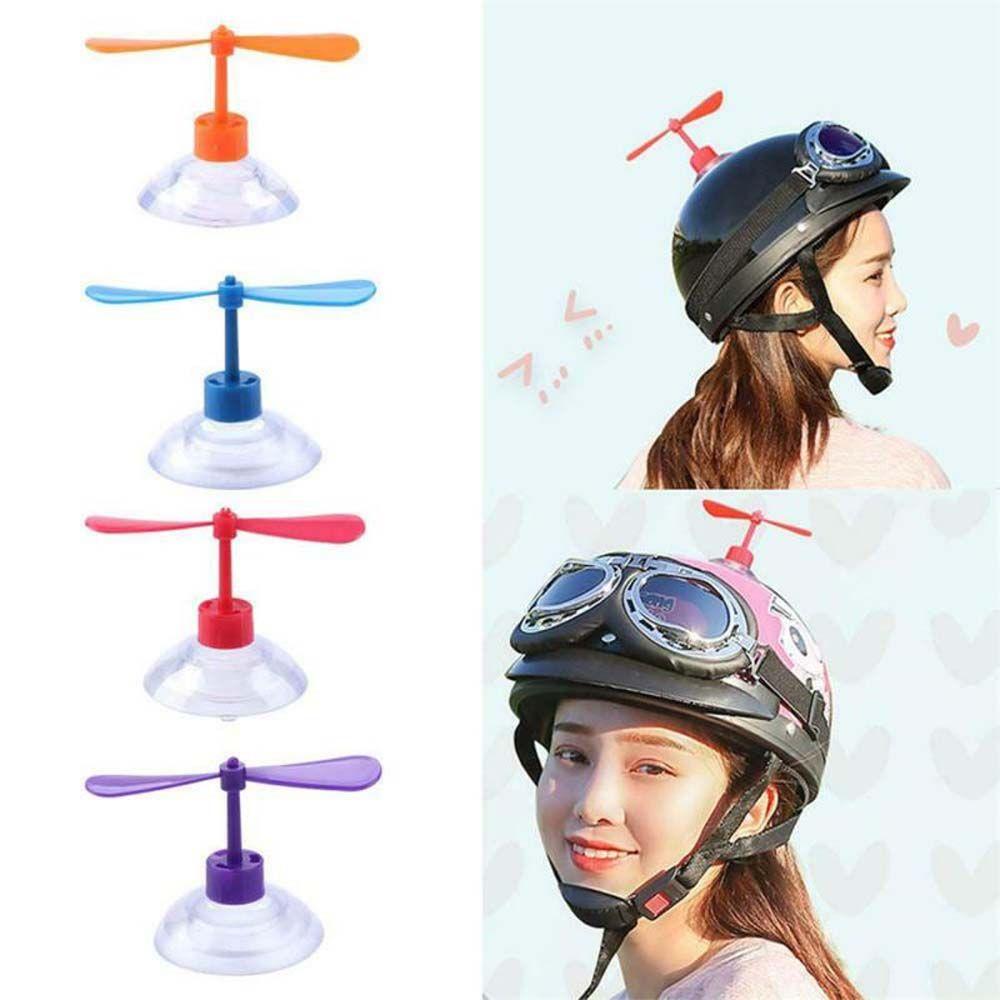 Propeller Bamboo Dragonfly Helmet Fan Helmet Decoration Accessories Children's Helmet Decoration