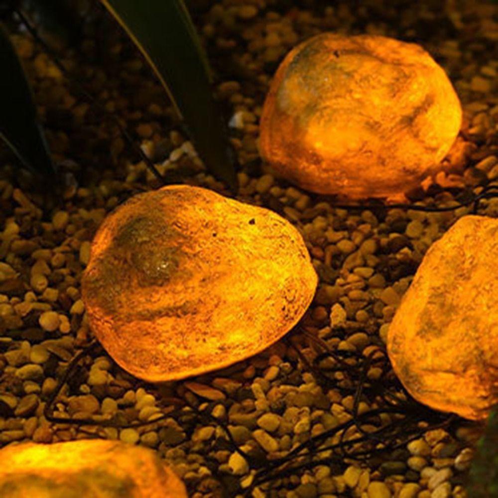 Energy Saving Solar Stone Lamp Auto on/Off Solar Lawn Lamp Waterproof Solar Landscape Light  Patio
