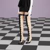 Fashion Women's Pointy Toe Cross Ties High Heel Over The Knee Boots 2025 New Slim Fit Zipper Long Boots Party Mixed Color Lady Shoes 43