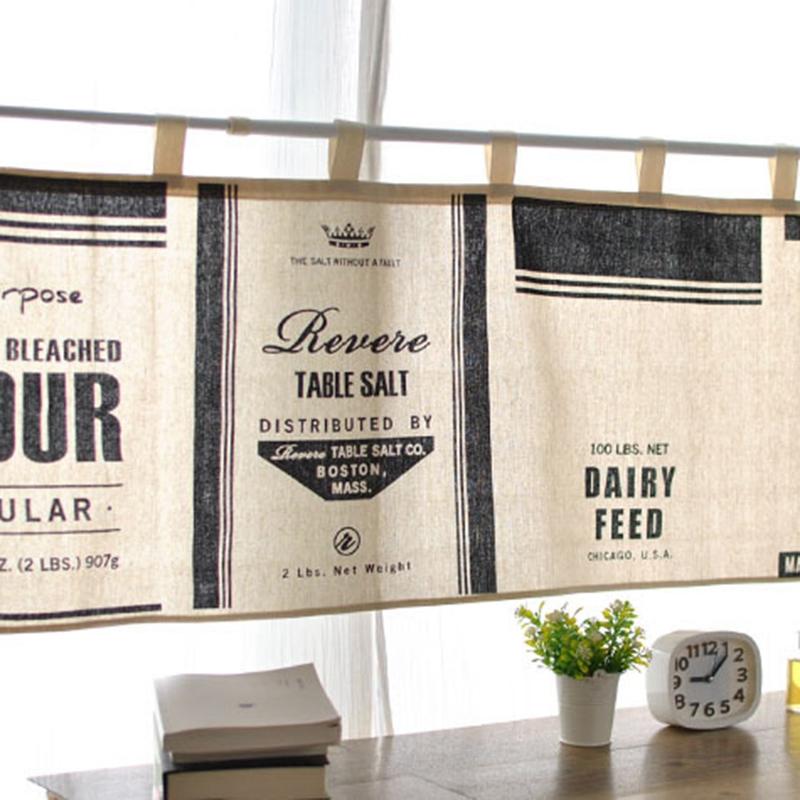 Bavlněný lněný krátký závěs, rustikální zatemňovací poloviční závěs do kuchyňské linky, háčkovaná krajková záclona, ​​úprava oken v ložnici