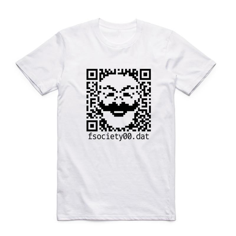 2017 Men Print Genius Mr Robot Fsociety T-shirt O-Neck Short Sleeve Summer Hacker Evil Genius Series Tee Hip Hop Funny T Shirt