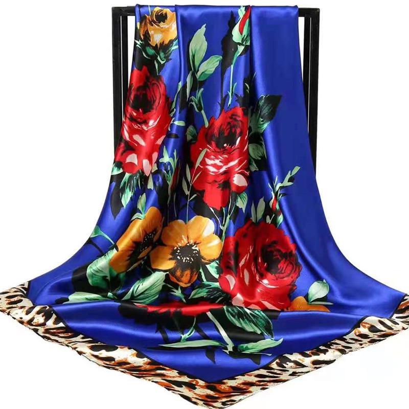 90 Large Silk Scarf for Women - Spring/Autumn Korean Style Satin Neckerchief, Mother's Day Gift