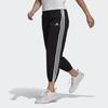 Adidas 3-Stripes Tapered Cuffed 7/8 Pants Women Bottoms Black GM5559