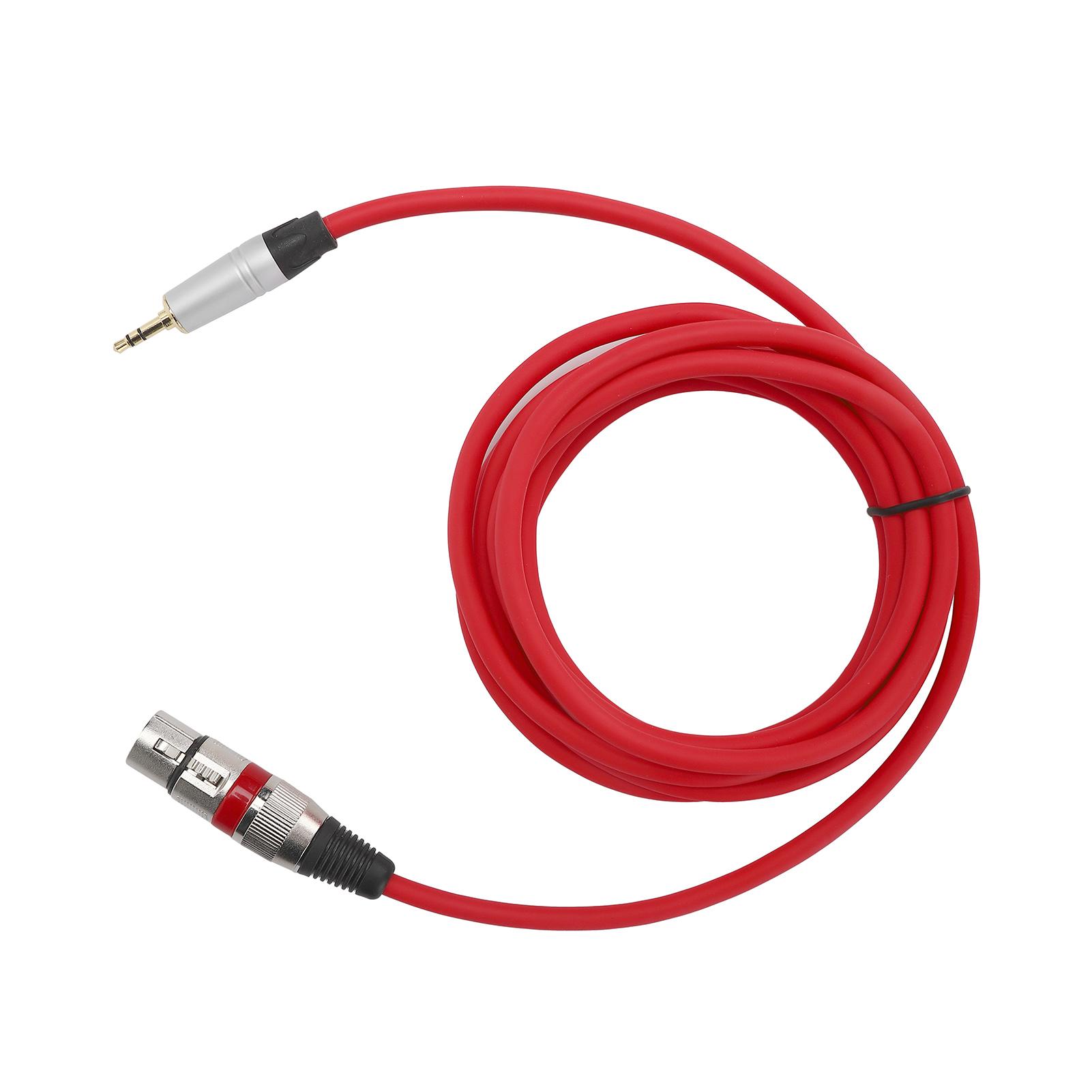 

3.5mm Male to XLR Female Adapter Cable 3 M Audio Cable Cord for Microphone Accessory